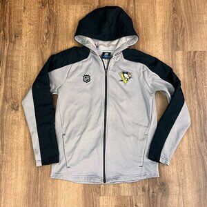 NHL Pittsburg Penguins Hockey Hooded Jacket Youth Size L (14/16)